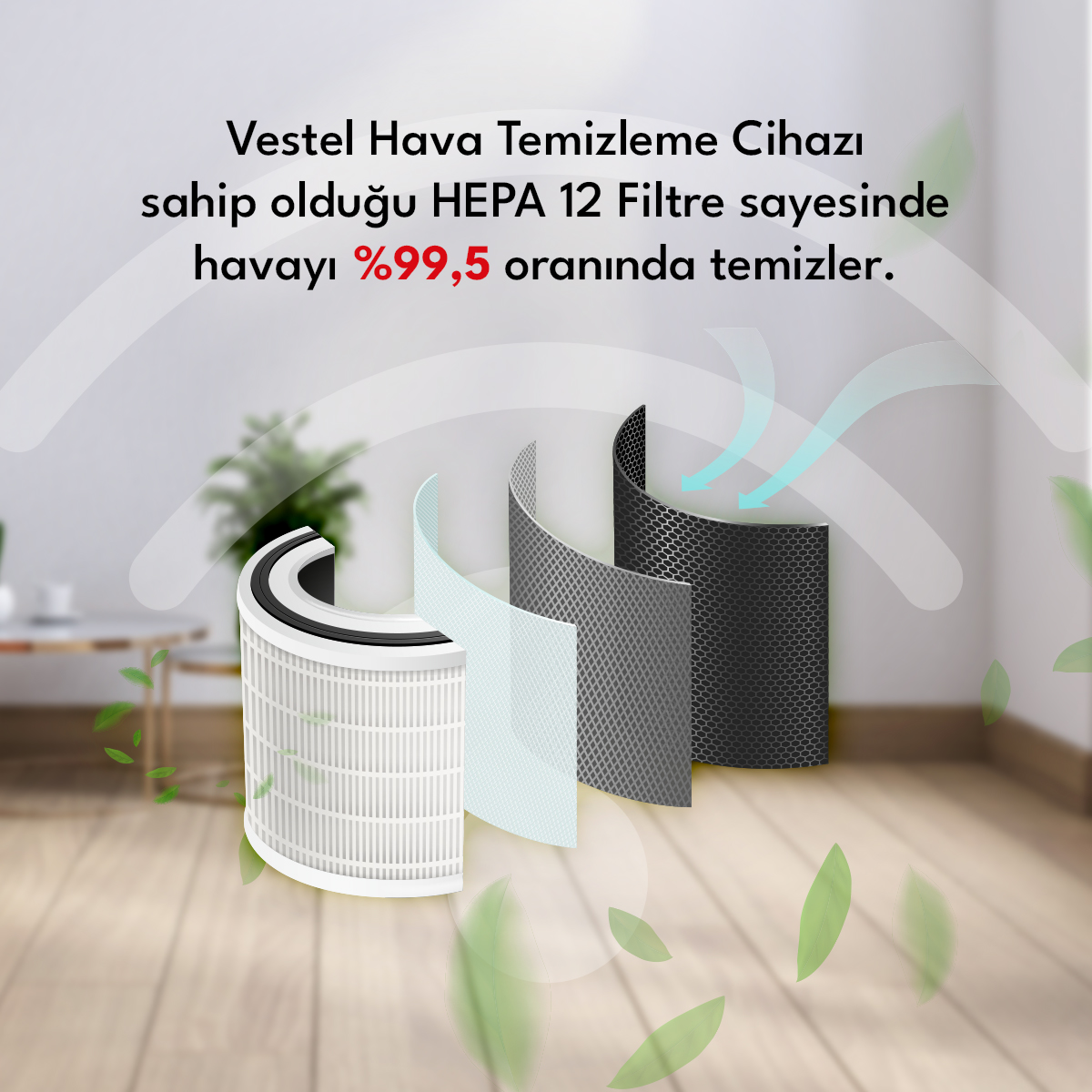 Vestel Hava Temizleyici Hepa 12 Filtre Özelliği